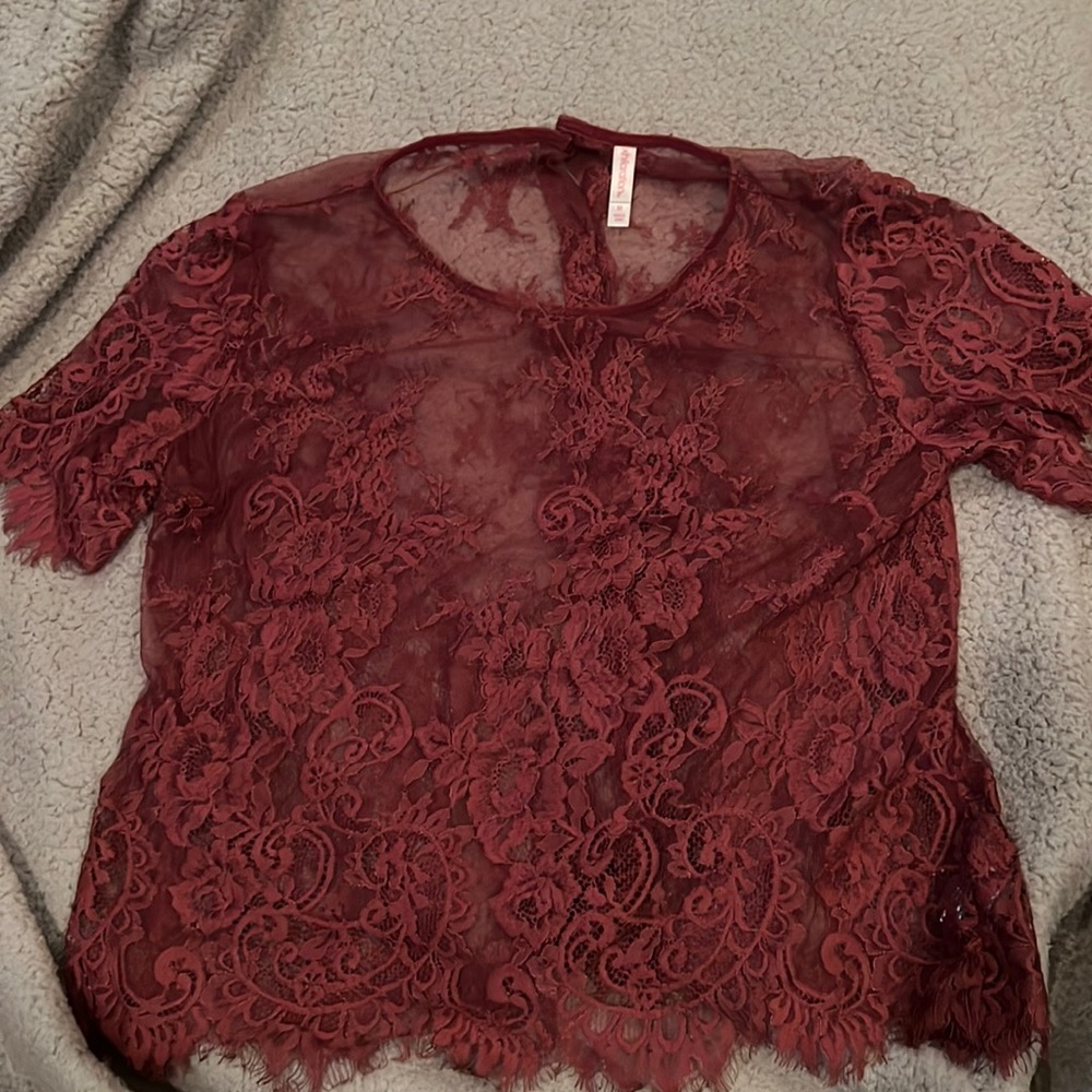 See Through Lace Top